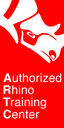 Authorized Rhino Training Center badge, McNeel