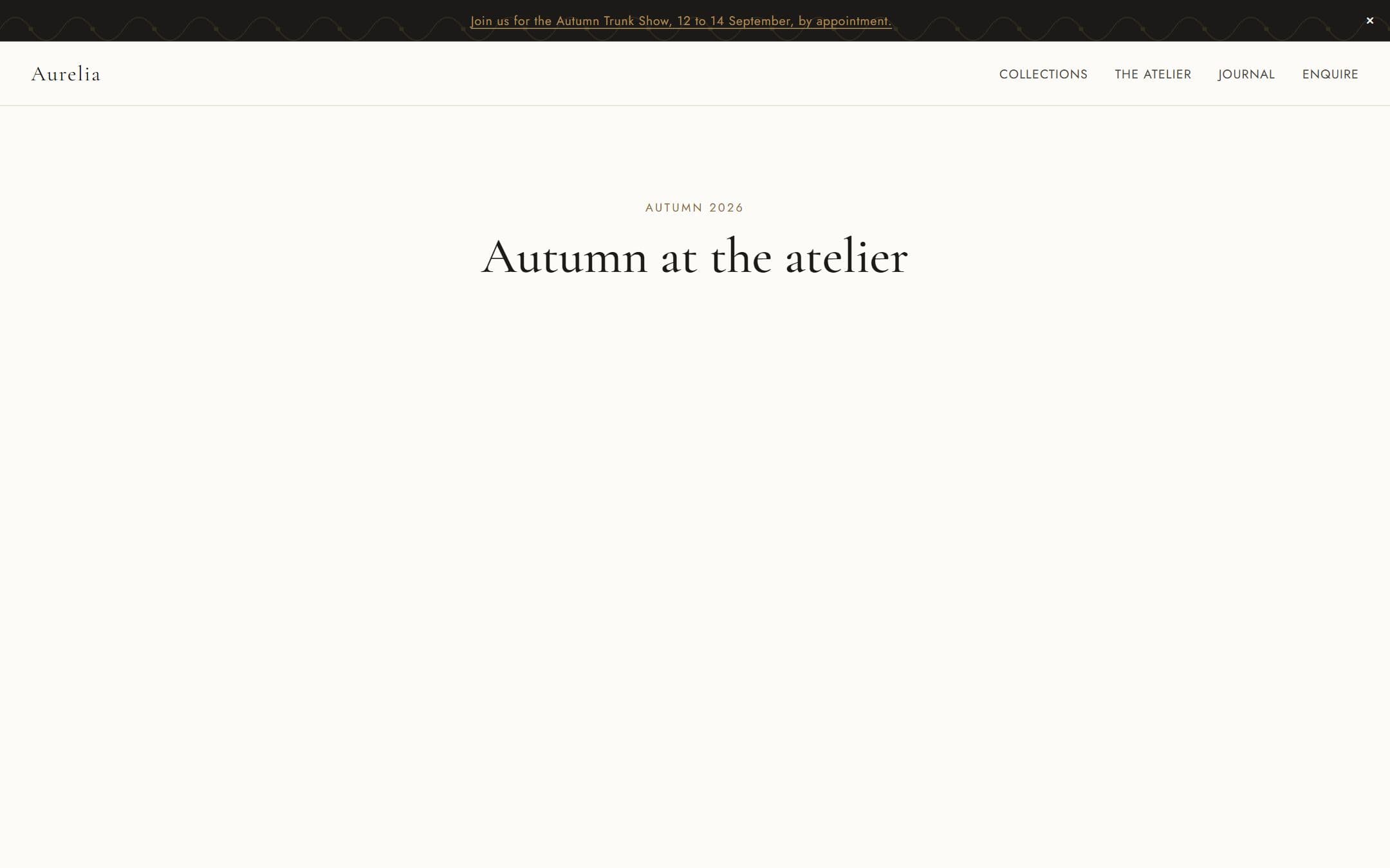 Announcement Ribbon screenshot