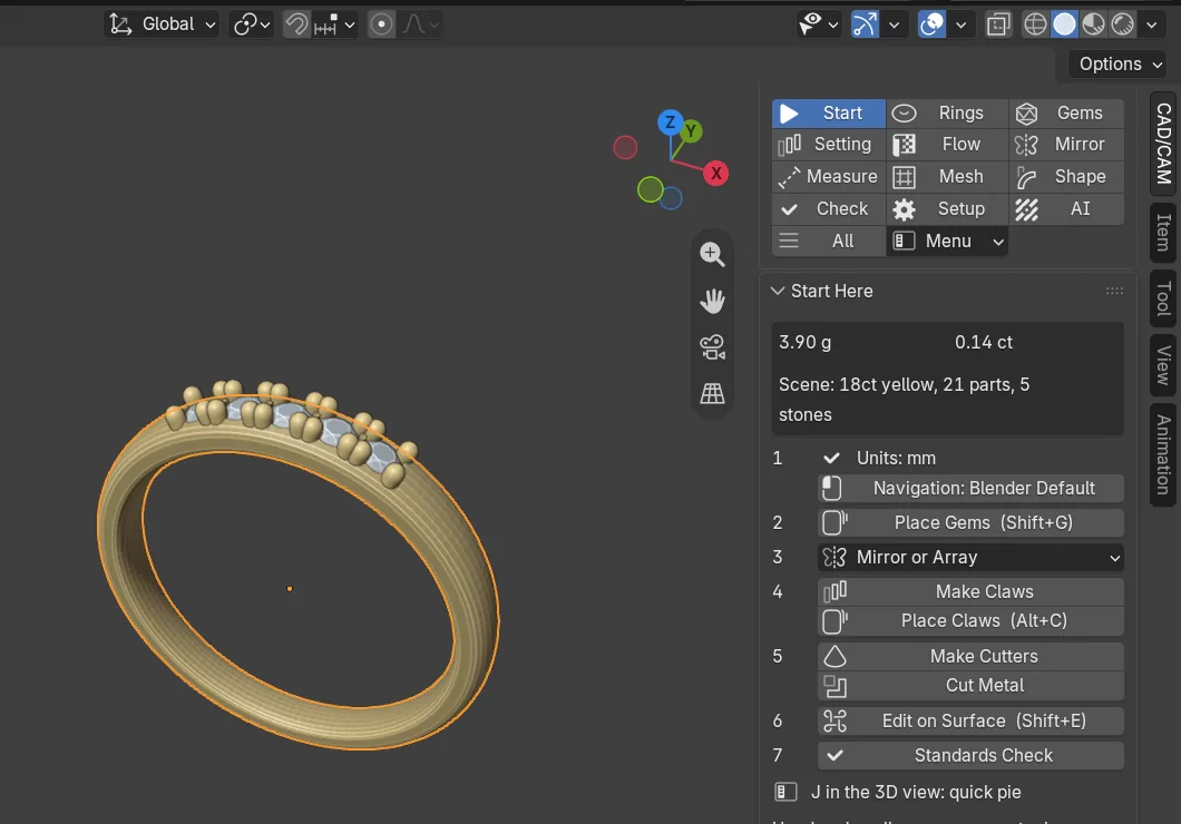 CAD/CAM Jeweller in the extensions list with its Install button
