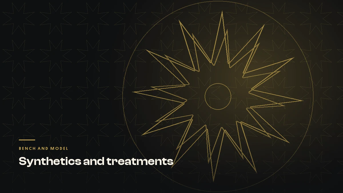 The Bench Journal cover motif: a drawn gold girih star on ink