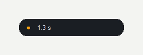 FreeFlow's Ghost pill showing an elapsed timer while cleanup runs.