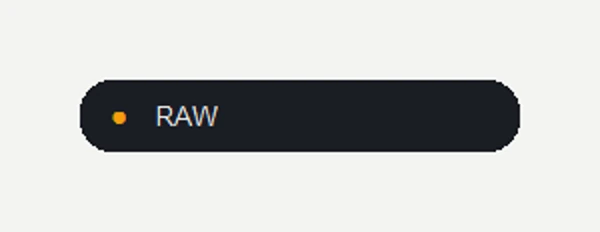 FreeFlow's Ghost pill in amber after pasting unedited text.